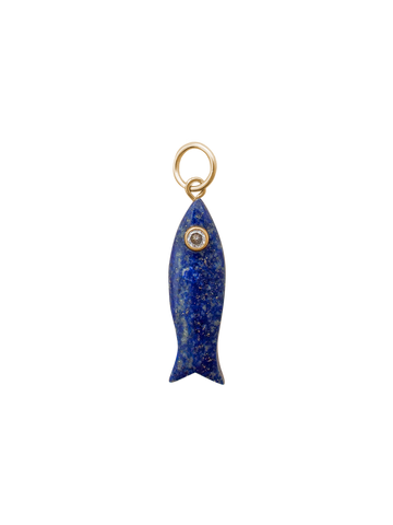 Gemstone Fish Charm