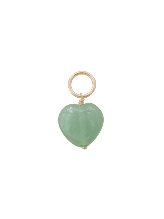 Gemstone Heart Charm