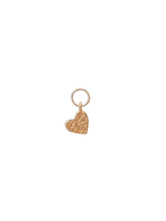 Hammered Heart Charm