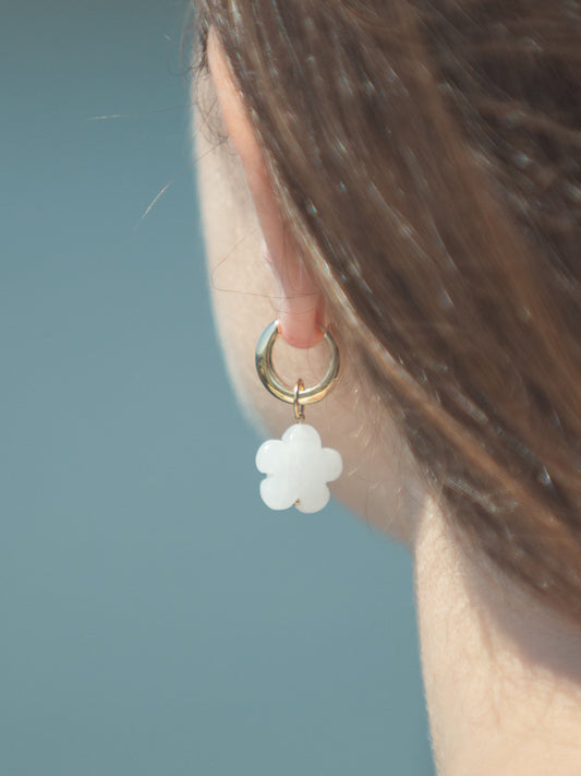Gemstone Flower Charm