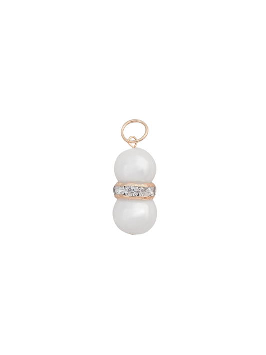 Pearl Crystal Charm