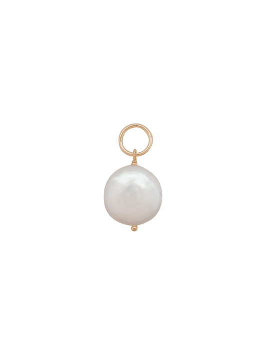 Small Coin Pearl Charm