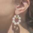 Load image into Gallery viewer, chunky gold hoop and pearl earrings