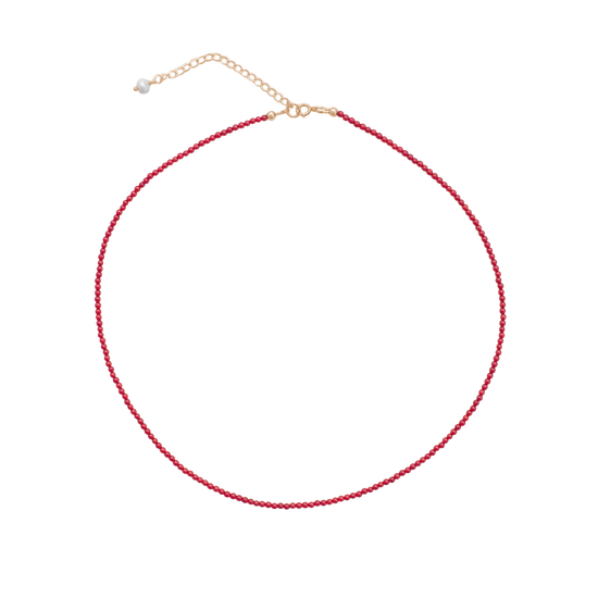 Caroline Necklace in Red
