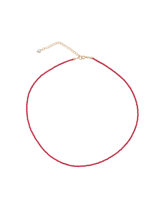Caroline Necklace in Red