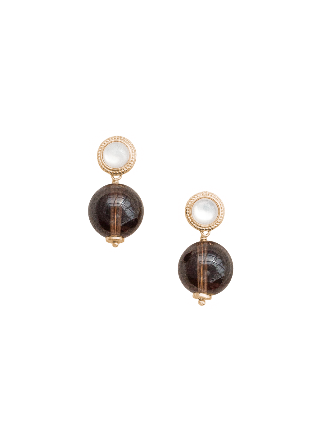 Delfina Earrings in Brown
