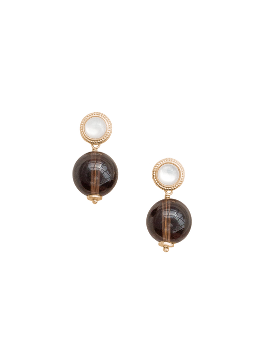 Delfina Earrings in Brown