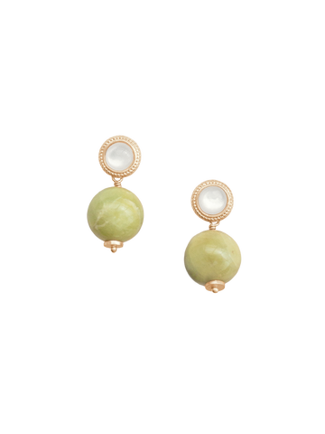 Delfina Earrings in Green