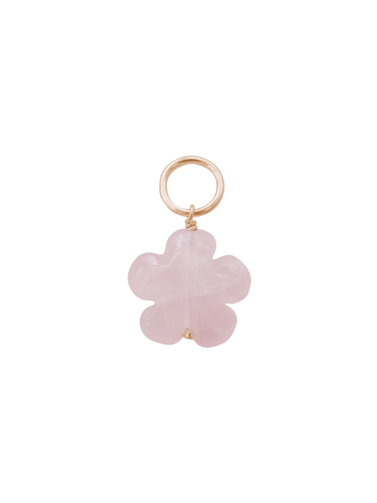 Gemstone Flower Charm