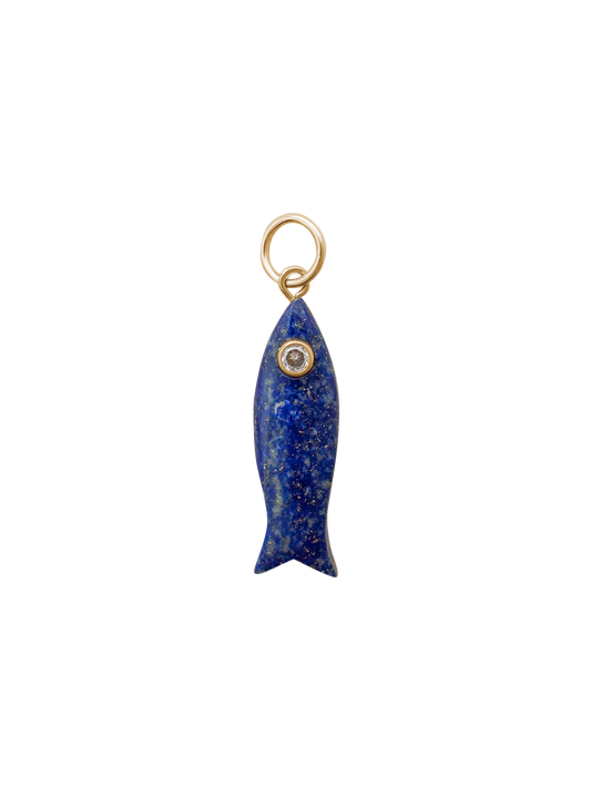 Gemstone Fish Charm