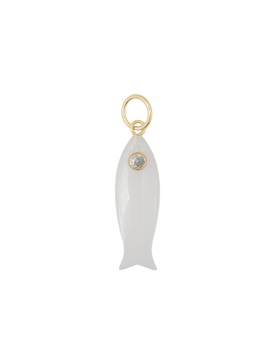 Gemstone Fish Charm
