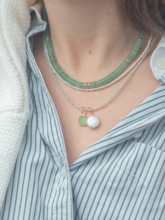 Square Bezel Charm