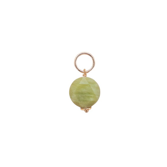 Jade Coin Charm in green