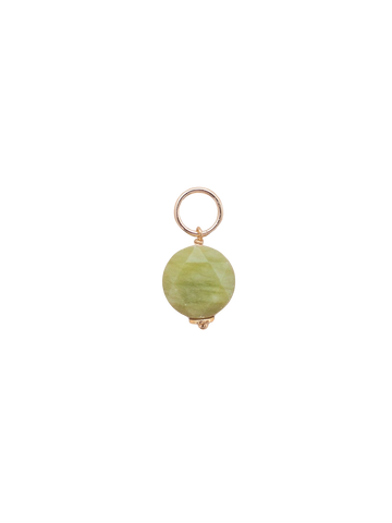 Jade Coin Charm in green