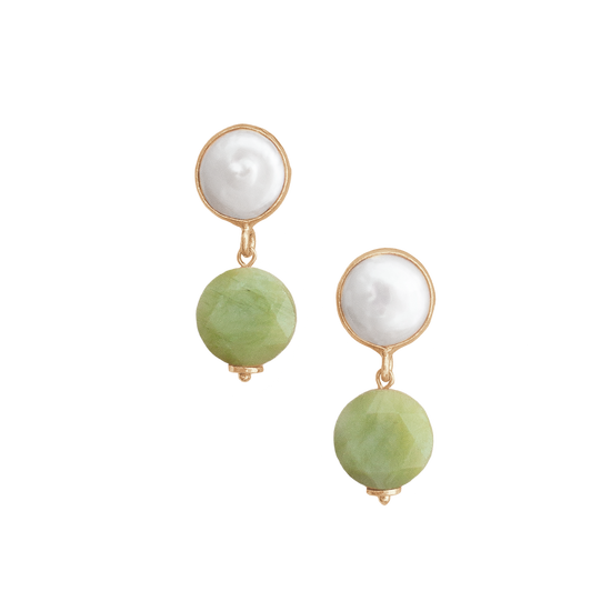 Jade Earrings in Green