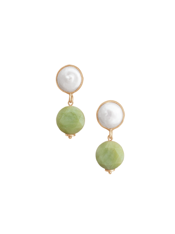 Jade Earrings in Green