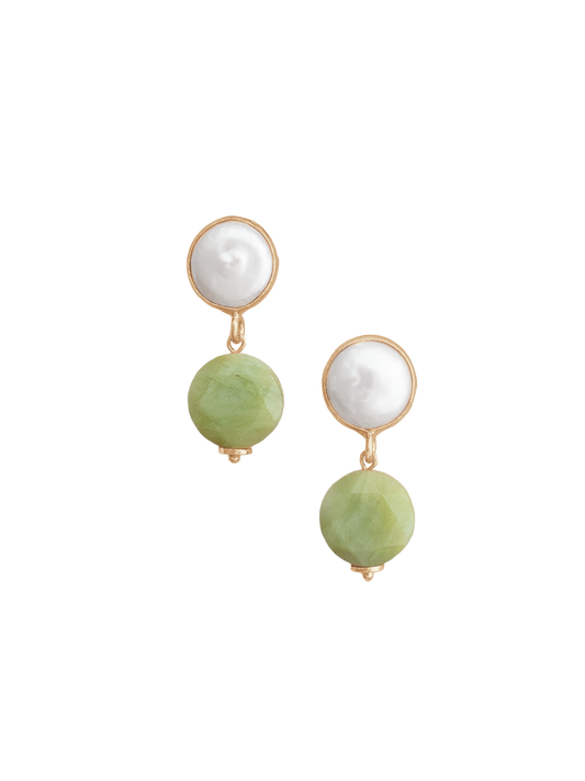 Jade Earrings in Green