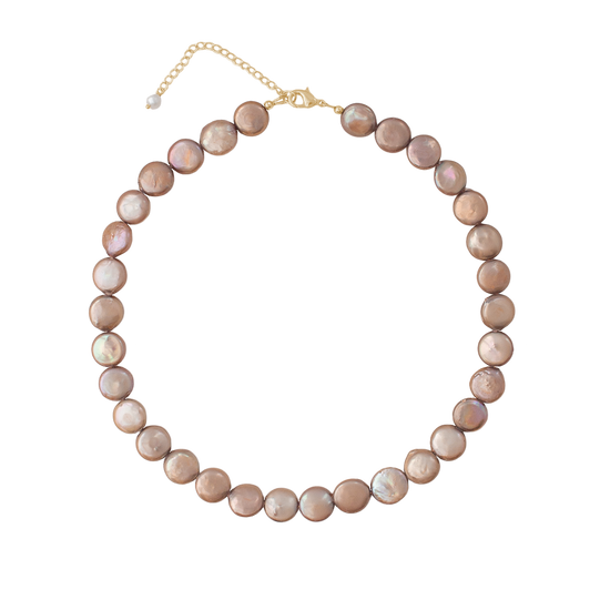 Lottie Necklace in Taupe