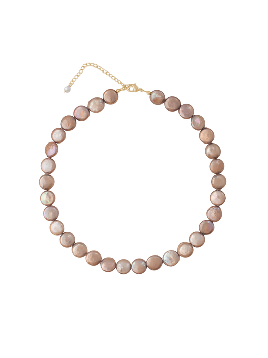Lottie Necklace in Taupe
