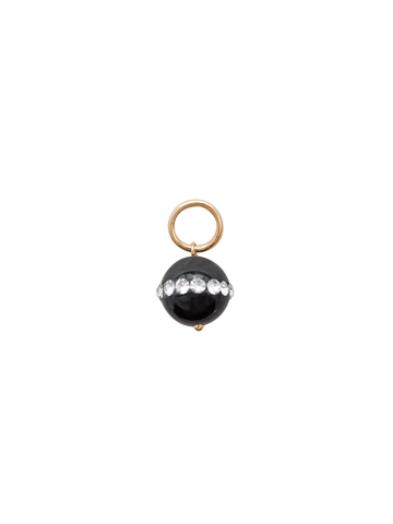 Onyx Rhinestone Charm