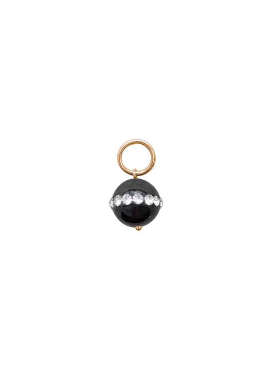 Onyx Rhinestone Charm