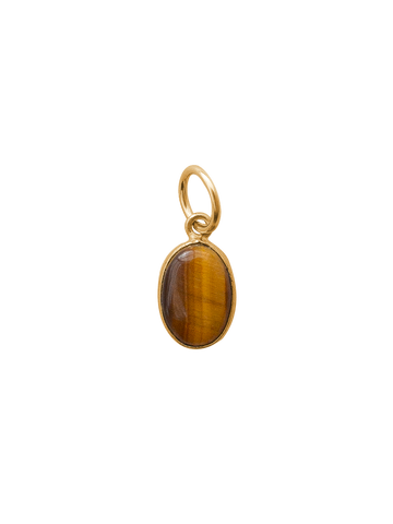 Oval Gemstone Charm