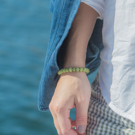 Reese Bracelet in Green, worn