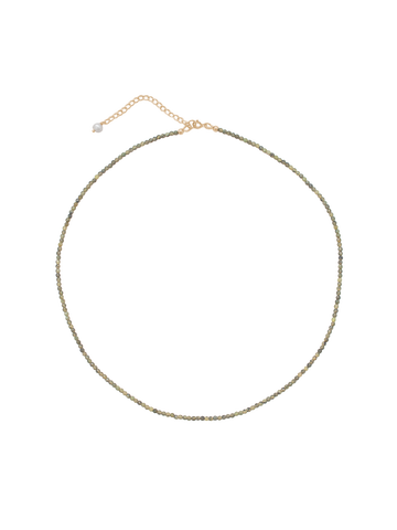 Rue Necklace in Dark Green