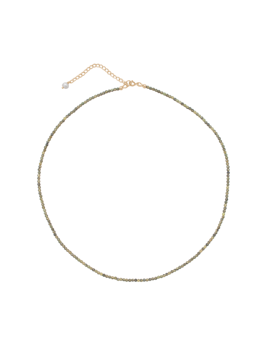 Rue Necklace in Dark Green